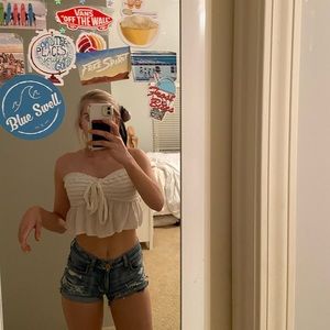 strapless american eagle  top never worn